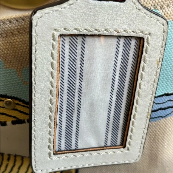 Coach canvas beach umbrella tote - Picture 13 of 16